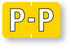 Medical Labels - Alpha File Folder Label - Barkley ABKM Compatible Series, 1-1/2" x 1"