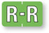 Medical Labels - Alpha File Folder Label - Barkley ABKM Compatible Series, 1-1/2" x 1"