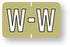Medical Labels - Alpha File Folder Label - Barkley ABKM Compatible Series, 1-1/2" x 1"