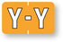 Medical Labels - Alpha File Folder Label - Barkley ABKM Compatible Series, 1-1/2" x 1"