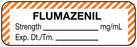 Medical Labels - Anesthesia Label, Flumazenil mg/mL Date Time Initial, 1-1/2" x 1/2"