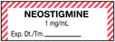Medical Labels - Anesthesia Label, Neostigmine 1 mg/mL, 610, 1-1/2" x 1/2"