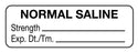 Medical Labels - Anesthesia Label, Normal Saline, 1-1/2" x 1/2"