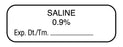 Medical Labels - Anesthesia Label, Saline 0.9%, 1-1/2" x 1/2"