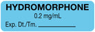 Medical Labels - Anesthesia Label, Hydromorphone 0.2mg/mL, 1-1/2" x 1/2"