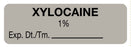 Medical Labels - Anesthesia Label, Xylocaine 1%, 1-1/2" x 1/2"