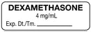 Medical Labels - Anesthesia Label, Dexamethasone 4 mg/mL, 1-1/2" x 1/2"