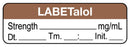 Medical Labels - Anesthesia Label, Labetalol mg/mL Date Time Initial, 1-1/2" x 1/2"