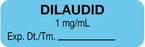 Medical Labels - Anesthesia Label, Dilaudid 1 mg/mL, 1-1/2" x 1/2"