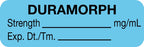 Medical Labels - Anesthesia Label, Duramorph mg/mL, 1-1/2" x 1/2"