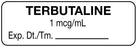 Medical Labels - Anesthesia Label, Terbutaline 1 mcg/mL, 1-1/2" x 1/2"