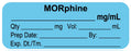 Medical Labels - Anesthesia Label, MORphine mg/mL, 2" x 3/4"