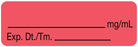 Medical Labels - Anesthesia Label, Blank, 1-1/2" x 1/2"