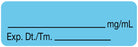 Medical Labels - Anesthesia Label, Blank mg/mL, 1-1/2" x 1/2"