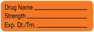 Medical Labels - Anesthesia Label, Blank, 1-1/2" x 1/2"