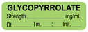 Medical Labels - Anesthesia Label, Glycopyrrolate mg/mL Date Time Initial, 1-1/2" x 1/2"