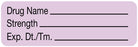 Medical Labels - Anesthesia Label, Blank, 1-1/2" x 1/2"