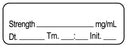 Medical Labels - Anesthesia Label, Blank DTI 1-1/2" x 1/2"