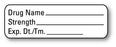 Medical Labels - Anesthesia Label, Blank, 1-1/2" x 1/2"