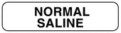 Medical Labels - Anesthesia Label, Normal Saline, 1-1/4" x 5/16"