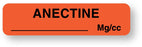 Medical Labels - Anesthesia Label, Anectine mg/mL, 1-1/4" x 5/16"