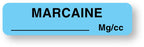 Medical Labels - Anesthesia Label, Marcaine mg/cc, 1-1/4" x 5/16"