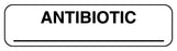 Medical Labels - Anesthesia Label, Antibiotic, 1-1/4" x 5/16"