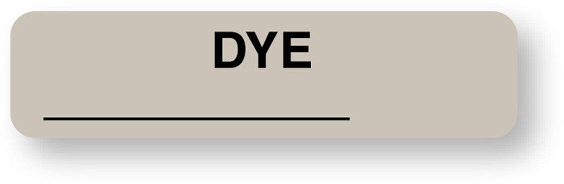 Medical Labels - Anesthesia Label, Dye, 1-1/4" x 5/16"