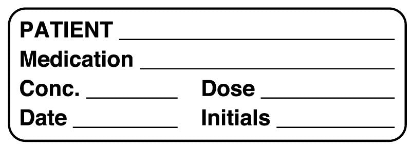 Medical Labels - Med Label, 3" x 1"
