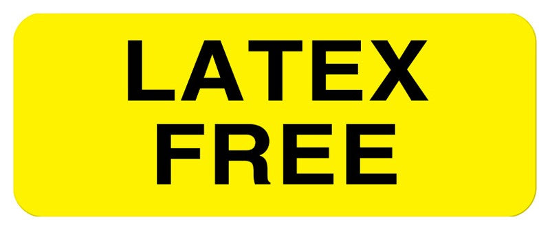 Medical Labels - Latex Free Alert Label, 2-1/4" x 7/8"