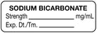 Medical Labels - Anesthesia Label, Sodium Bicarbonate mg/mL, 1-1/2" x 1/2"
