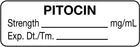 Medical Labels - Anesthesia Label, Pitocin mg/mL, 1-1/2" x 1/2"