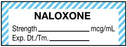 Medical Labels - Anesthesia Label, Naloxone mg/mL, 1-1/2" x 1/2"
