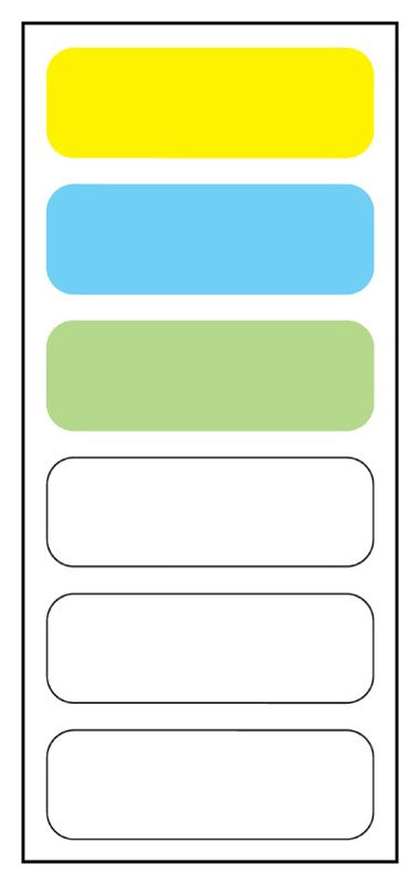 Medical Labels - 6-label Anesthesia Sheet, 1-1/2" x 1/2"
