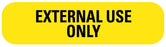 Medical Labels - FOR EXTERNAL USE ONLY, Medication Instruction Label, 1-5/8" x 3/8"