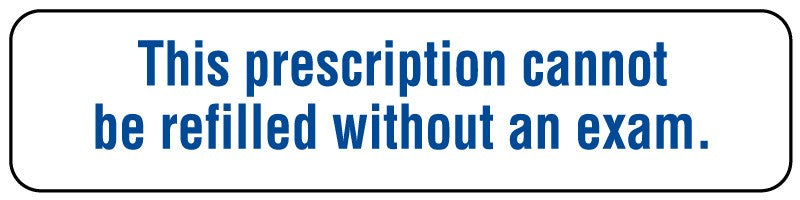 Medical Labels - Medication Instruction Label, 1-5/8" x 3/8"