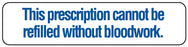 Medical Labels - Medication Instruction Label, 1-5/8" x 3/8"
