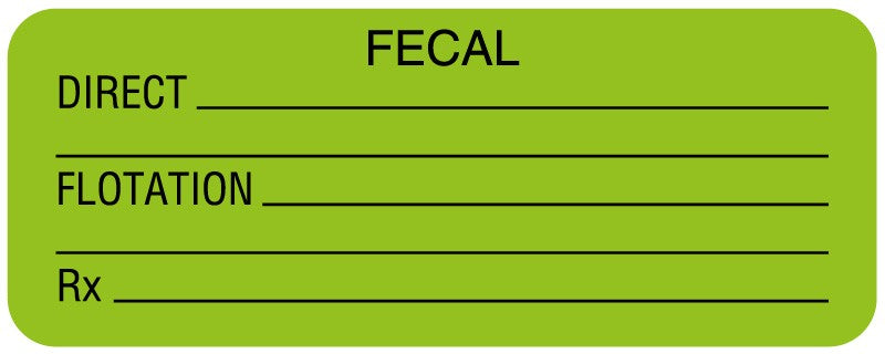 Medical Labels - Fecal Label, 2-1/4" x 7/8"