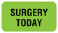 Medical Labels - SURGERY TODAY, Communication Label, 1-5/8" x 7/8"