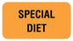 Medical Labels - SPECIAL DIET, Communication Label, 1-5/8" x 7/8"