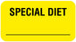 Medical Labels - SPECIAL DIET_____, Communication Label, 1-5/8" x 7/8"