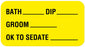 Medical Labels - Boarding and Grooming Care Label, 1-5/8" x 7/8"