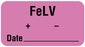 Medical Labels - FeLV Label, 1-5/8" x 7/8"