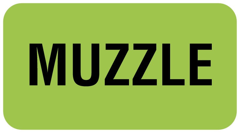Medical Labels - Muzzle Label, 1-5/8" x 7/8"