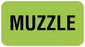 Medical Labels - Muzzle Label, 1-5/8" x 7/8"