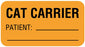 Medical Labels - CAT CARRIER PATIENT:__, Communication Label, 1-5/8" x 7/8"