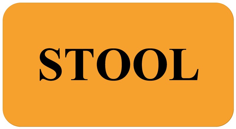 Medical Labels - STOOL, Communication Label, 1-5/8" x 7/8"