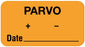 Medical Labels - Parvo Label, 1-5/8" x 7/8"