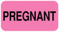 Medical Labels - PREGNANT, 1-5/8" x 7/8"