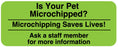 Medical Labels - MICROCHIP, Communication Label, 2-1/4" x 7/8"